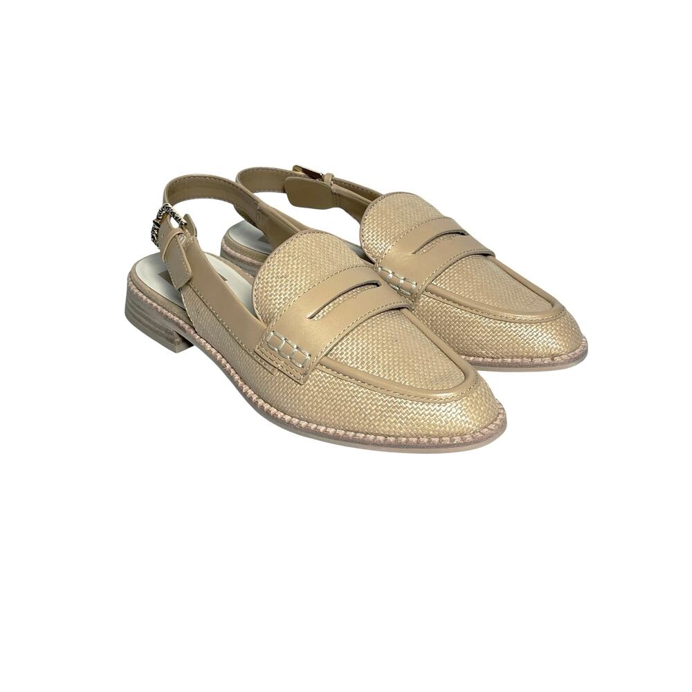 NWOT DOLCE VITA Women’e Hardi Woven Tan Slingback Flat 7.5 - Picture 2 of 8